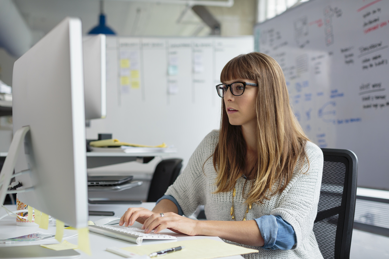 Businesswoman in office