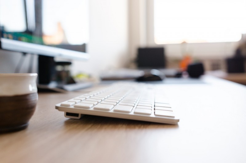 Keyboard Office Wood Business Table Computer Work